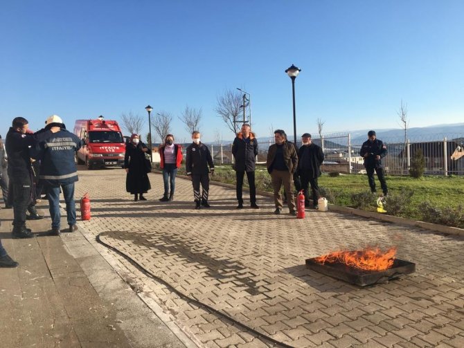 Yangın Eğitimini Uygulamalı Gördüler