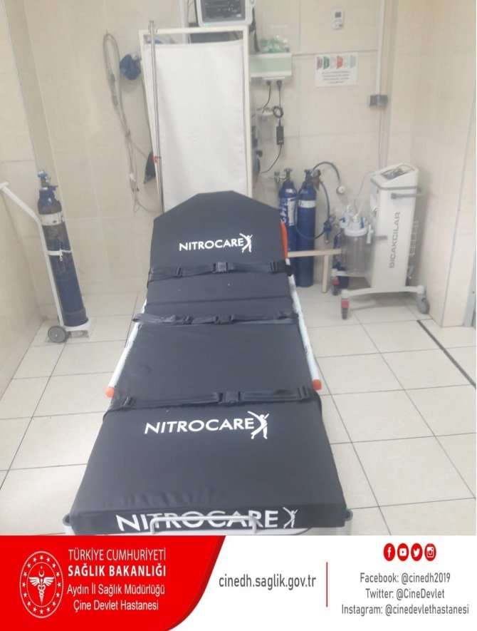 Çine Devlet Hastanesi’ne Sedye Bağışı