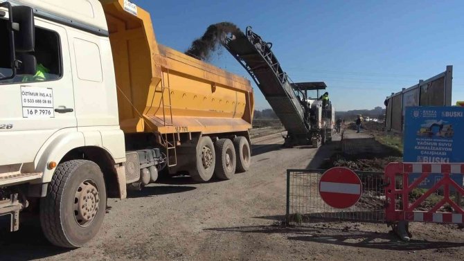 Nilüfer’i Mudanya’ya Bağlayan Yol Asfaltlanıyor