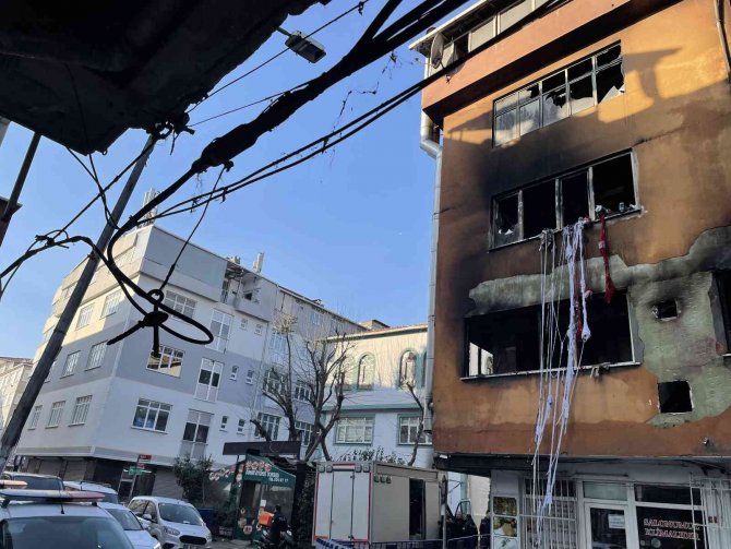 Güngören’de 4 İşçinin Öldüğü Yangında Olay Yerinde İncelemeler Sürüyor