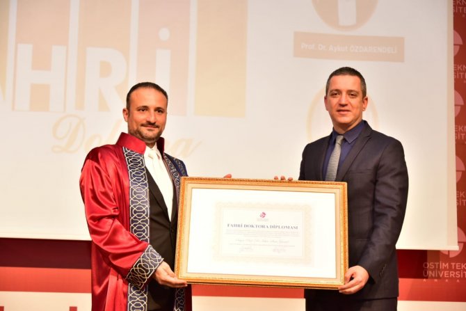 Osti̇m Teknik Üniversitesi’nden Prof. Dr. İ̇rfan Suat Günsel’e Fahri Doktora Unvanı