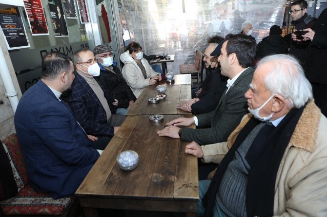 Başkan Sürekli, Alsancak’ta Esnaf Turu Yaptı