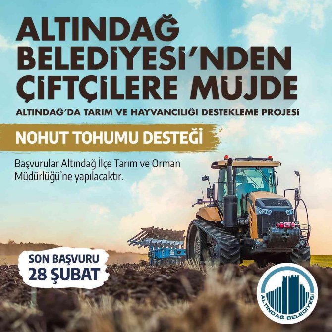 Altındağ’da Çiftçilere Tohum Desteği