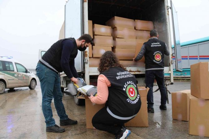 Başkentte Gümrük Muhafaza Ekipleri 2.3 Ton Kaçak Tütün Ele Geçirdi
