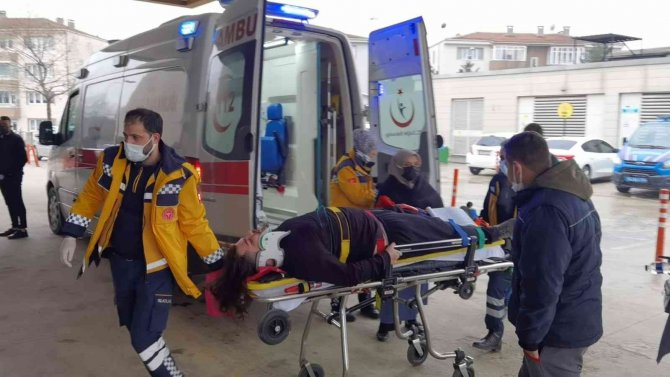 Yoldan Çıkan Otomobil Ağaca Çarptı, 1 Yaralı