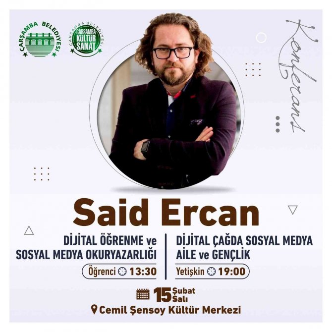 Çarşamba’da "Dijital Çağda Sosyal Medya, Aile Ve Gençlik" Konferansı