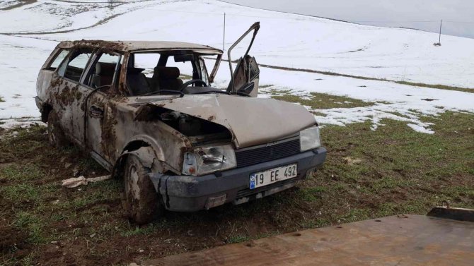 Çorum’da Kontrolden Çıkan Otomobil Takla Attı: 1 Yaralı