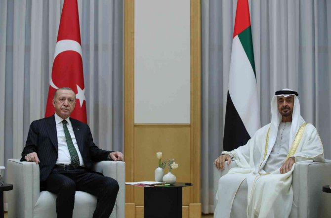 Cumhurbaşkanı Erdoğan, Abu Dabi Veliaht Prensi El Nahyan İle Görüştü