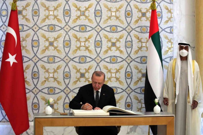 Erdoğan, Abu Dabi Veliaht Prensi El Nahyan İle Akşam Yemeği Yedi
