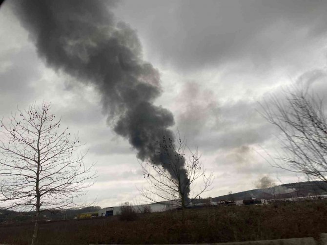 Sakarya’da Geri Dönüşüm Fabrikasında Büyük Yangın