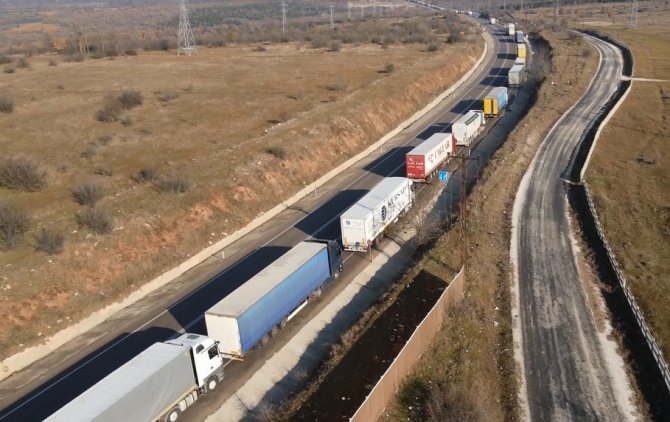 Bulgaristan Sınırında İhracat Kuyruğu