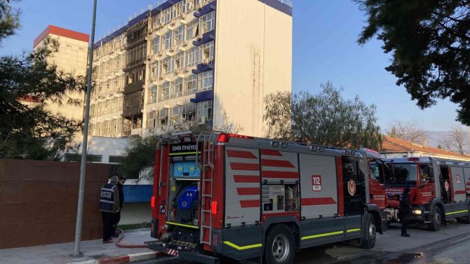 Hastanede Korkutan Yangın