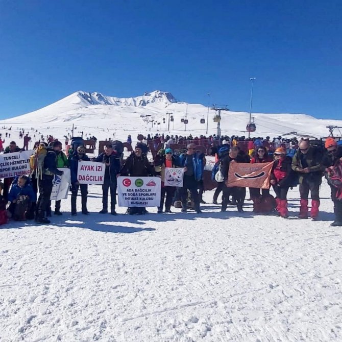 12. Uluslararası Erciyes Dağı Zirve Tırmanışı Tamamlandı