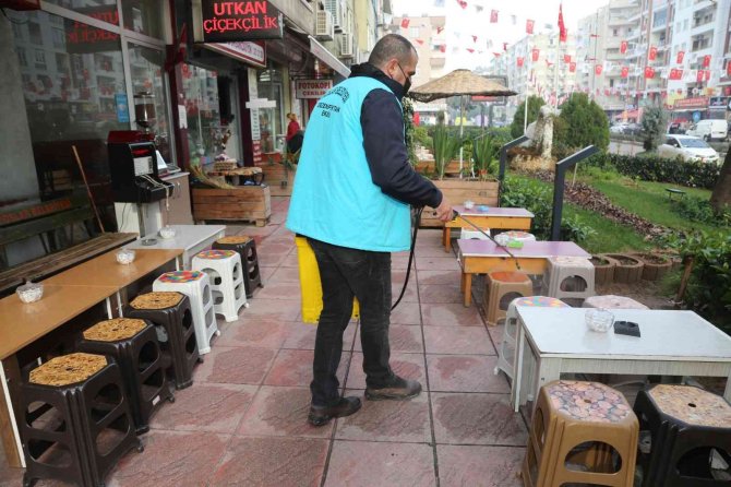 Toroslar’da Temizlik Ve Dezenfeksiyon Çalışması Sürüyor