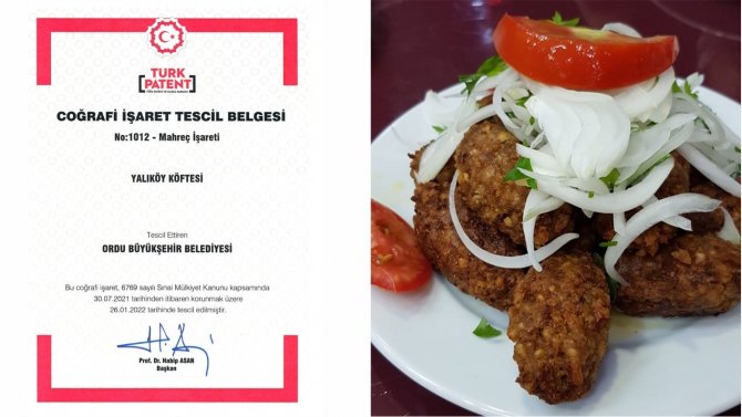 Yalıköy Köftesi Tescillendi