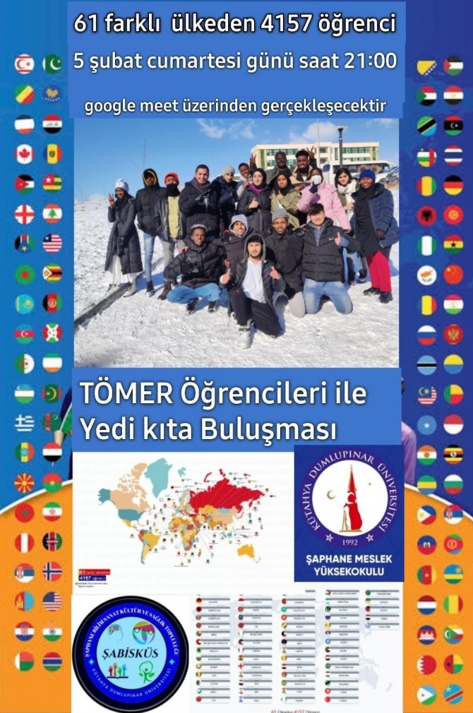 Dpü-tömer Öğrencileri İle 7 Kıta Buluşması