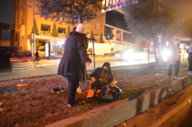 Şişli’de 3 Kişinin Yaralandığı Kaza Kameraya Yansıdı