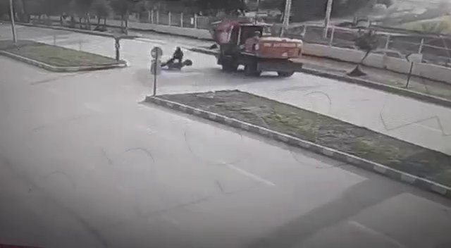 Motosiklet Sürücüsünün Feci Ölümü