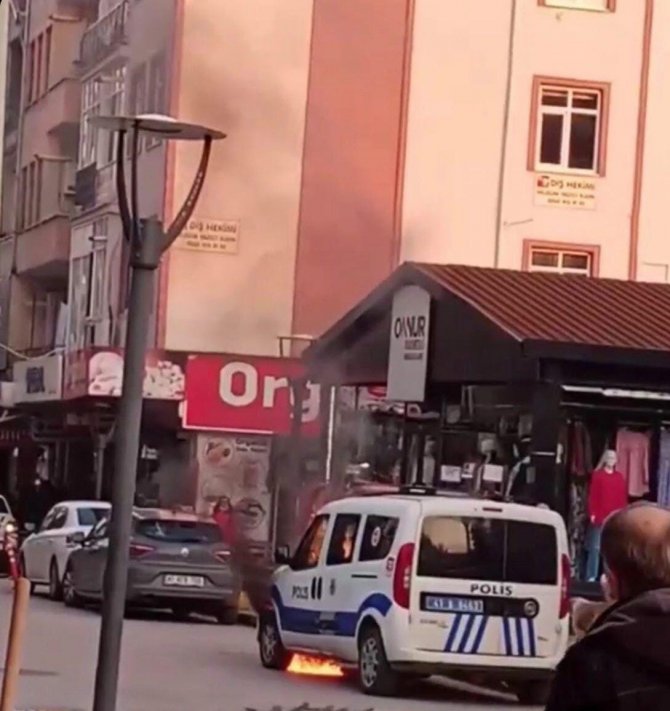 Polis Otosunu Ateşe Veren Şahıs Tutuklandı