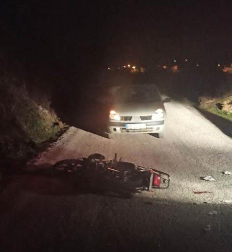 Kontrolden Çıkan Motosiklet Devrildi: 1 Ağır Yaralı