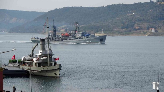 Rus Askeri Kurtarma Gemisi ‘Epron’ Çanakkale Boğazı’ndan Geçti