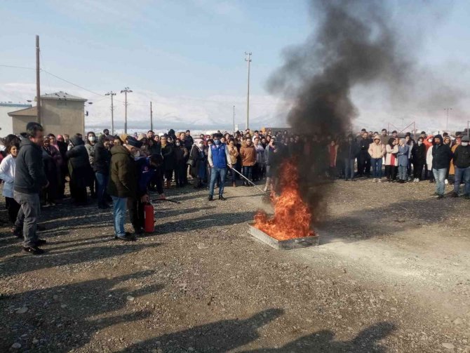 Afad’dan Yangın Söndürme Tatbikatı