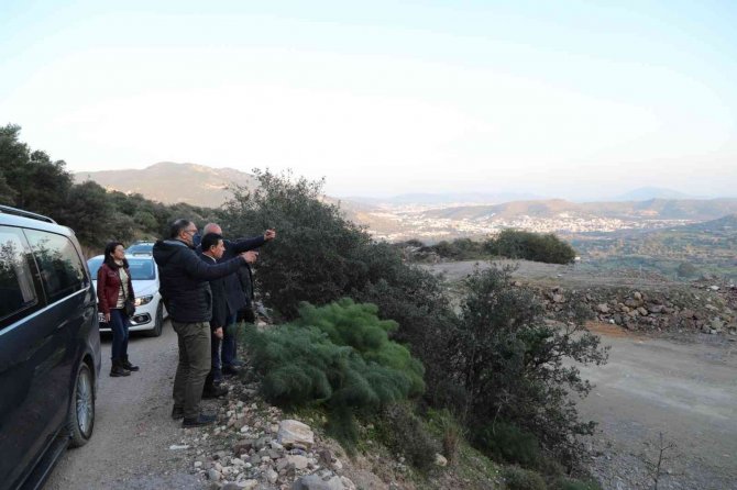 Bodrum’da Yanan Ormanlık Alan Kaçak Hafriyatla Doldu