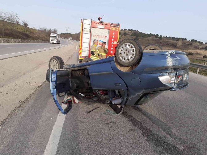 Bandırma’da Trafik Kazası İki Kişi Yaralandı