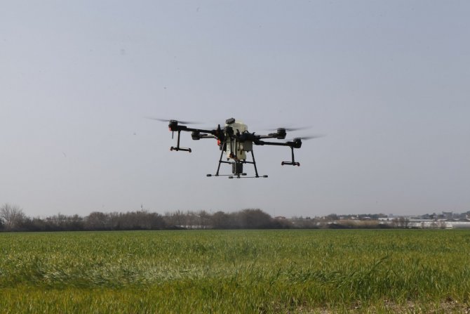 Dronlar Bu Defa Yabancı Otlarla Mücadele İçin Havalandı