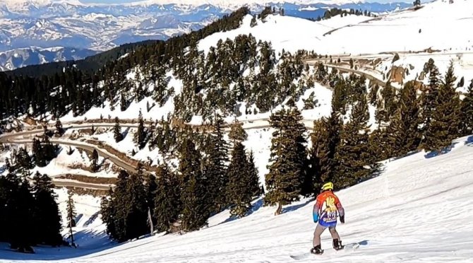 Sahara Milli Parkı Snowboard Tutkunlarına Ev Sahipliği Yaptı