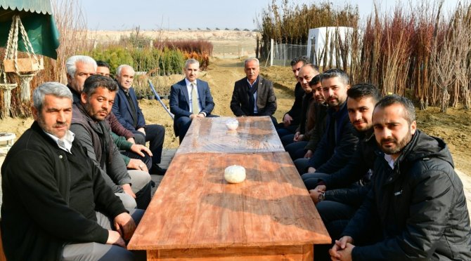 Başkan Çınar, Fidancıları Ziyaret Etti