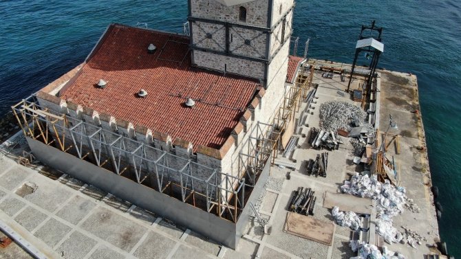 Kız Kulesi’nin Restorasyon Çalışmalarında Sona Yaklaşıldı