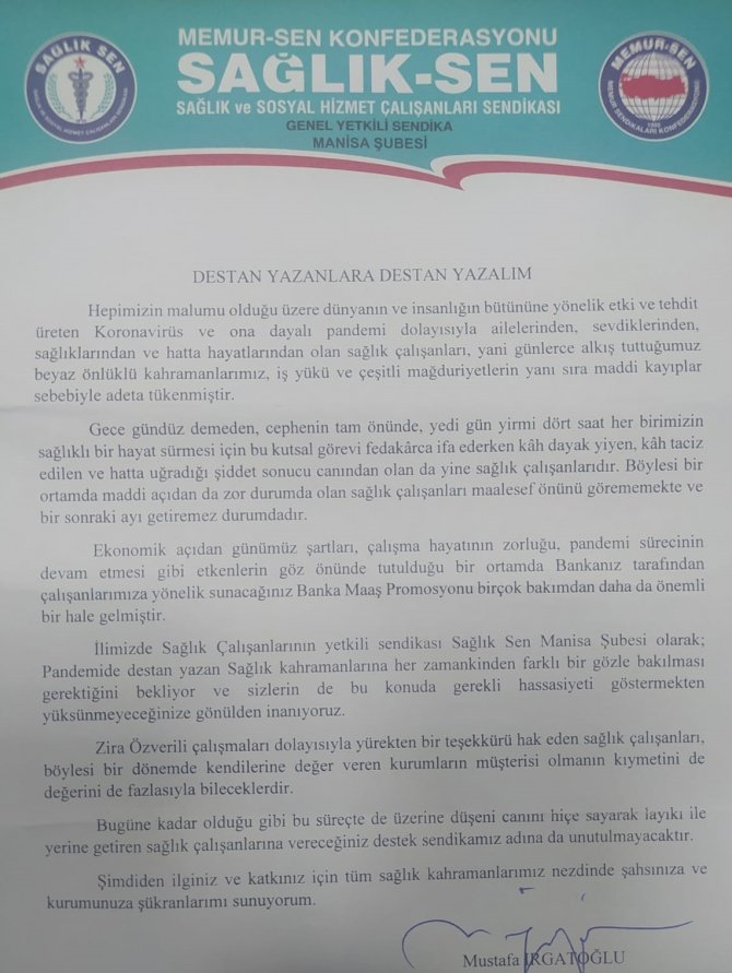 Manisalı Sağlık Çalışanlarını Rahatlatacak Anlaşma