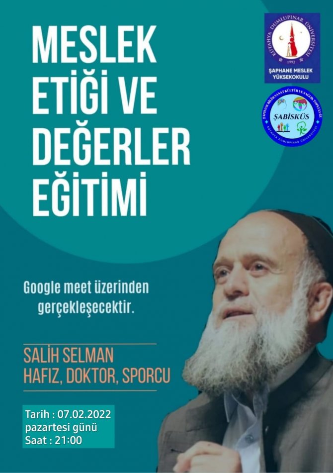 Dpü Şaphane Meslek Yüksekokulu Dr. Salih Selman’ı Konuk Etti