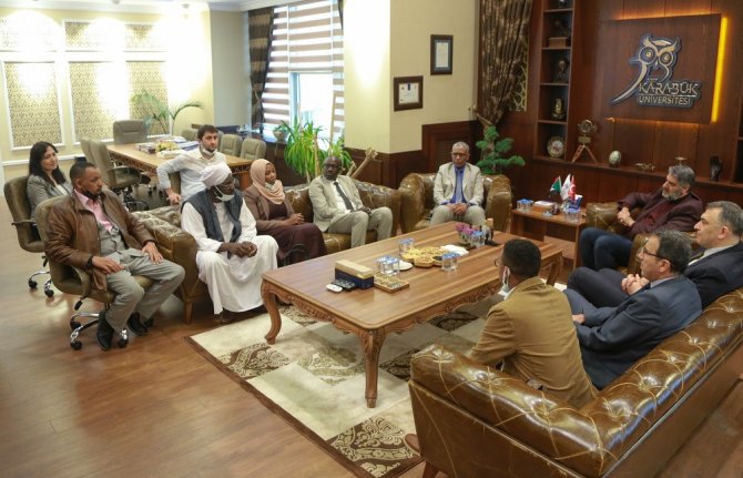 Sudan Büyükelçiliği’nden Kbü Rektörü Polat’a Ziyaret