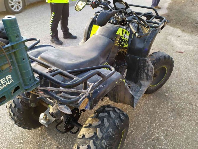 Devrilen Atv’nin Altında Kalan Sürücü Ağır Yaralandı