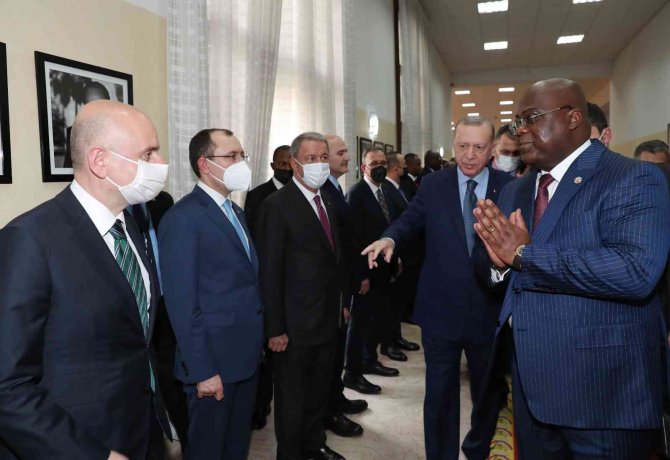 Cumhurbaşkanı Erdoğan, Kongo Demokratik Cumhuriyeti Cumhurbaşkanı Tshisekedi İle Görüştü