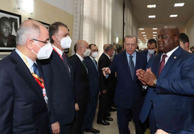 Cumhurbaşkanı Erdoğan, Kongo Demokratik Cumhuriyeti Cumhurbaşkanı Tshisekedi İle Görüştü