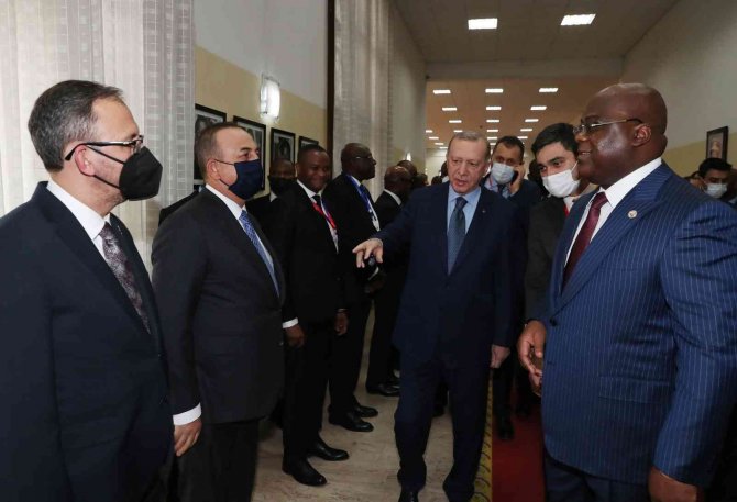 Cumhurbaşkanı Erdoğan, Kongo Demokratik Cumhuriyeti Cumhurbaşkanı Tshisekedi İle Görüştü