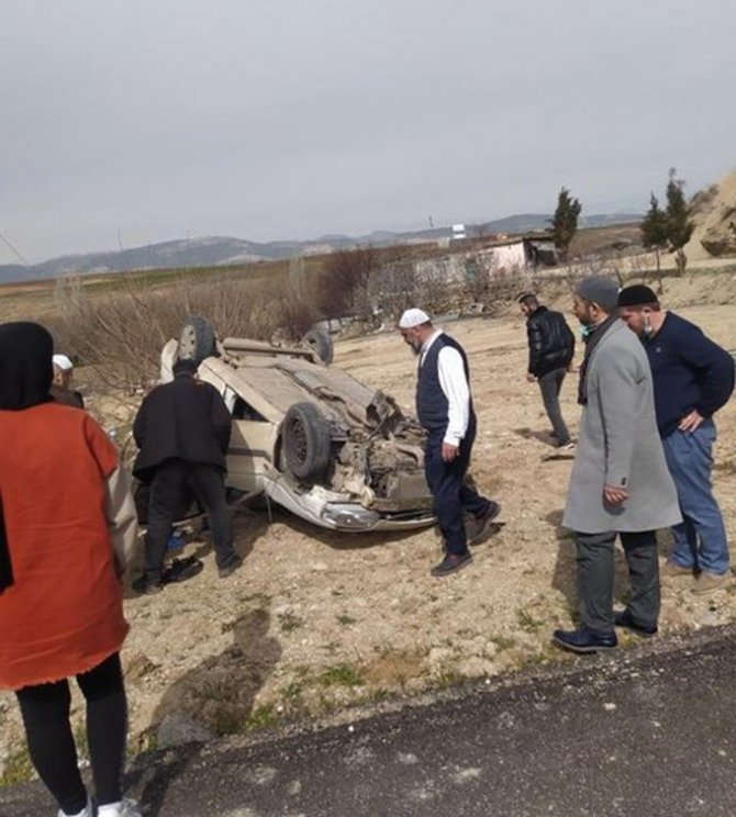 Otomobil Takla Attı: 1 Yaralı