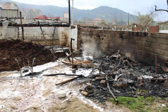 Mazot Deposu Alevlere Teslim Olmuştu, Havadan Görüntülendi