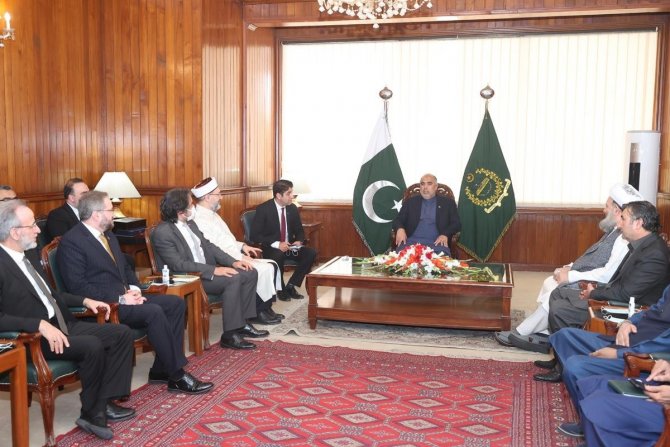 Diyanet İ̇şleri Başkanı Erbaş, Pakistan Ulusal Meclis Başkanı Kayser’i Ziyaret Etti