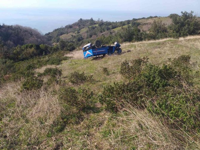 Zonguldak’ta Tarım Aracı Devrildi: 1 Yaralı