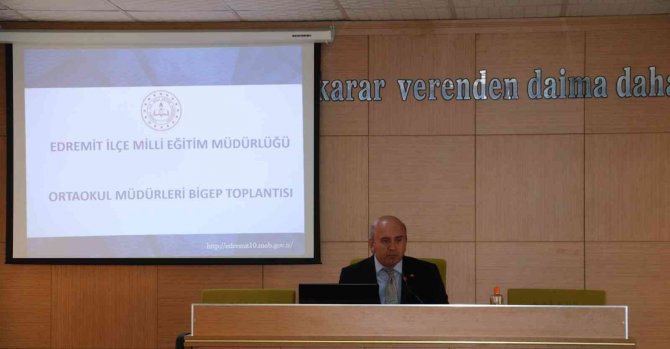 Edremit Kaymakamı Ahmet Odabaş Başkanlığında Bi̇gep Toplantıları Yapıldı