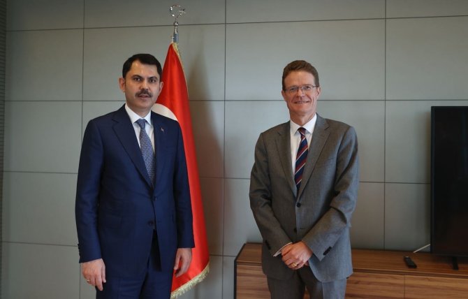 Bakan Kurum, Ab Türkiye Delegasyonu Başkanı Meyer-landrut’u Kabul Etti