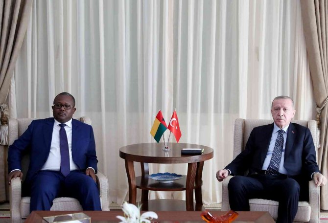 Cumhurbaşkanı Erdoğan, Gine Bissau Cumhurbaşkanı Sissoco İle Görüştü
