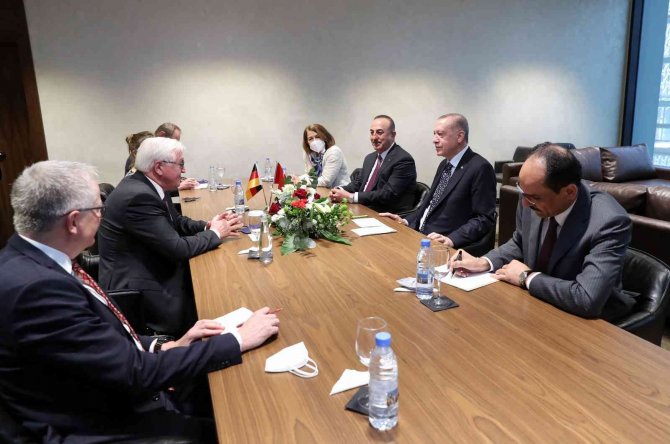 Cumhurbaşkanı Erdoğan, Senegal’de Almanya Cumhurbaşkanı Steinmeier İle Görüştü