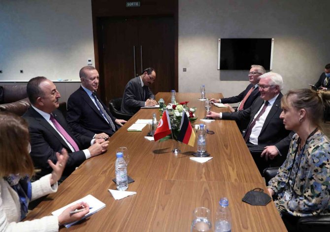 Cumhurbaşkanı Erdoğan, Senegal’de Almanya Cumhurbaşkanı Steinmeier İle Görüştü