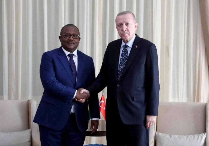 Cumhurbaşkanı Erdoğan, Gine Bissau Cumhurbaşkanı Sissoco İle Görüştü