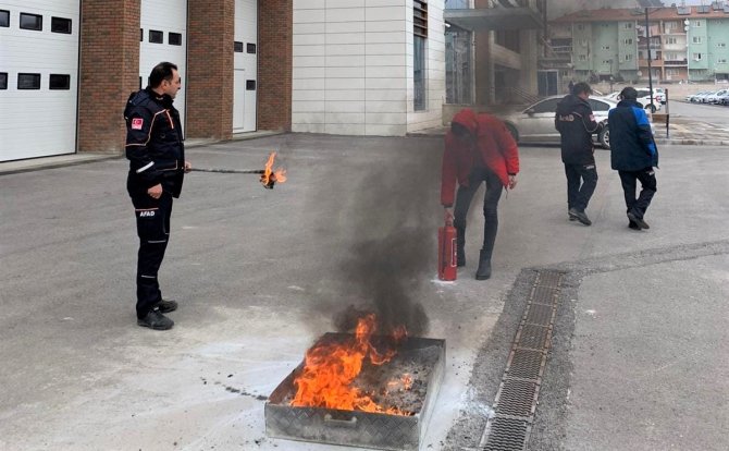 Genç Sporculara Yangın Eğitimi